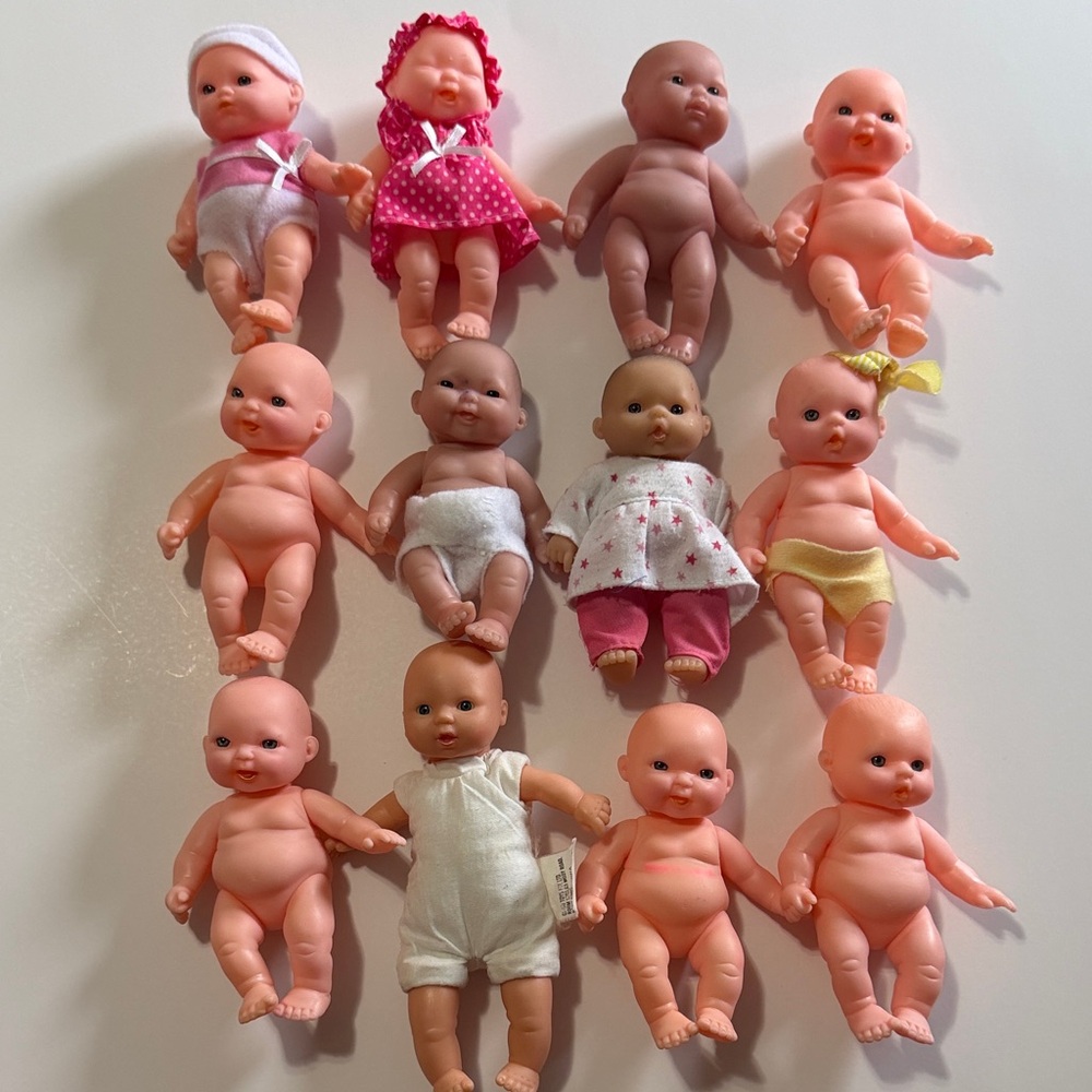 Charming Baby Doll Collection - Pink, White, Yellow Outfits